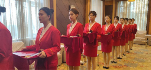 馬永順志愿服務隊助力全市“林都精英”選樹大會禮儀與餐廳服務